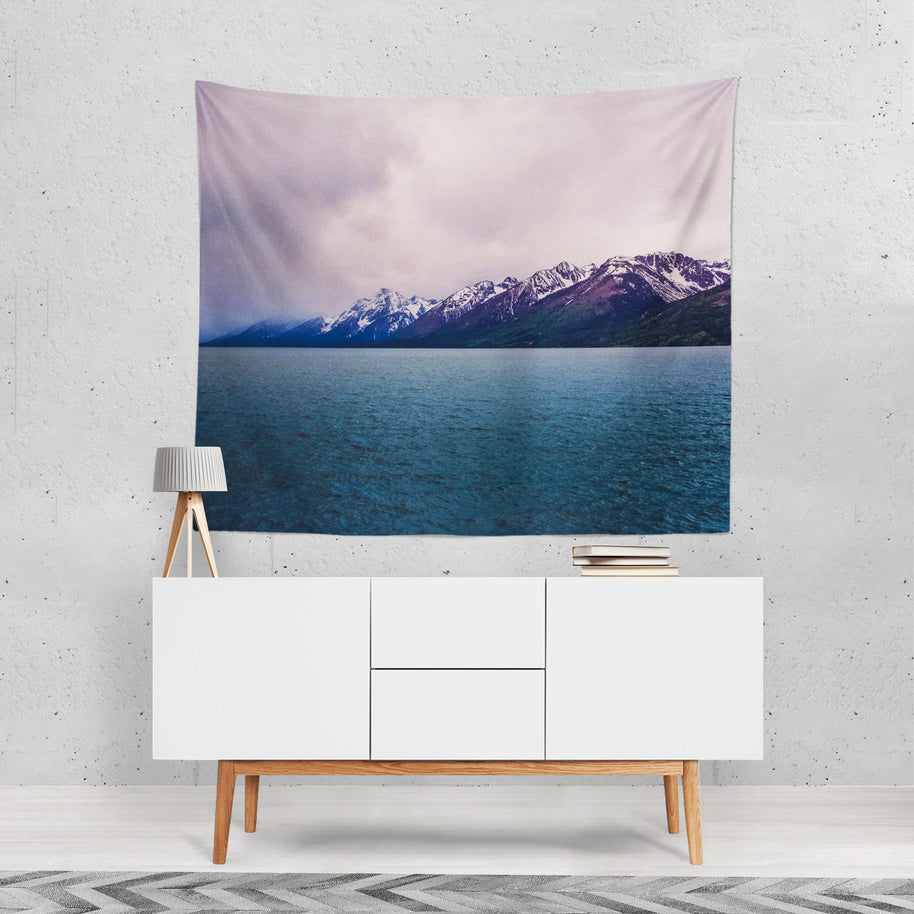 Teton National Park Lake Wall Tapestry - Decorative