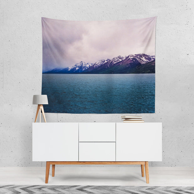 Teton National Park Lake Wall Tapestry - Decorative