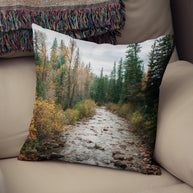 Forest Throw Pillow Cover Colorado Nature Decor - Pillows