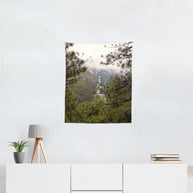 Yosemite Forest Wall Tapestry California Art - Decorative