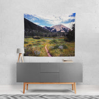 Mountain Lake Wall Tapestry Scenic Utah Nature - Decorative