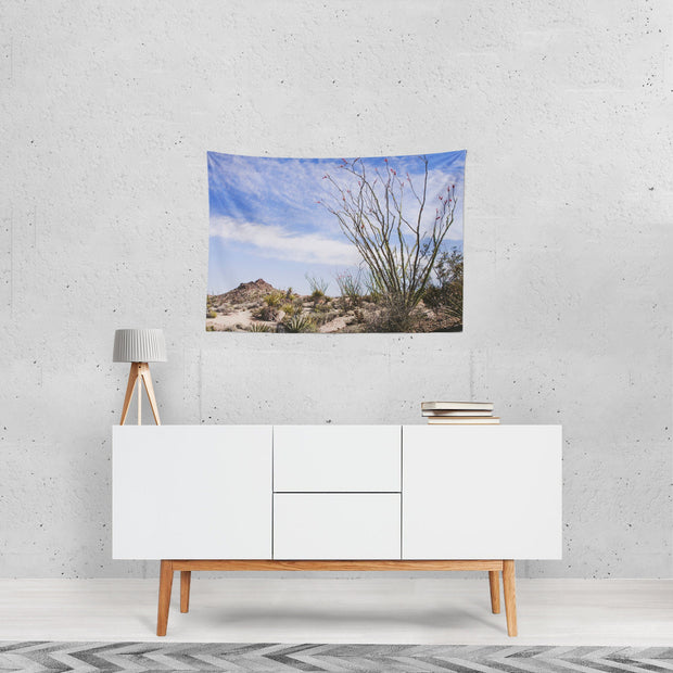 Ocotillo Plant Desert Tapestry Cactus Decor Southwest Theme