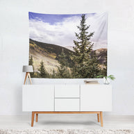 Mountain Treeline Colorado Wall Tapestry - Decorative
