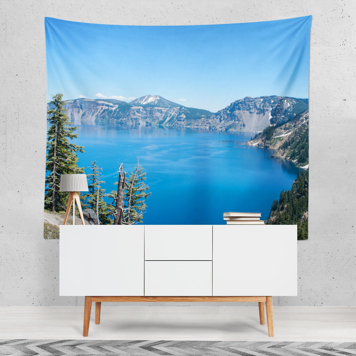 Crater Lake Oregon Nature Wall Tapestry - Decorative