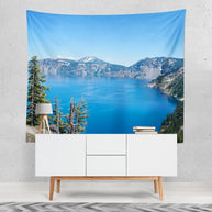 Crater Lake Oregon Nature Wall Tapestry - Decorative