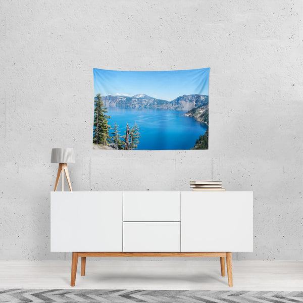 Crater Lake Oregon Nature Wall Tapestry - Decorative