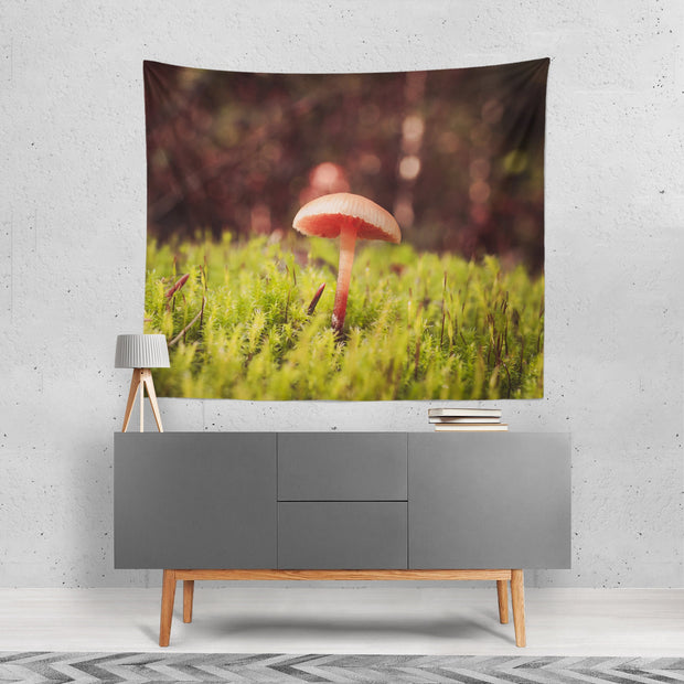 Woodland Mushroom Wall Tapestry Fairy - Decorative