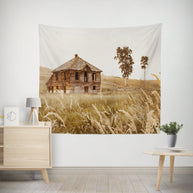 Rustic Farmhouse Wall Tapestry Rural Homestead, - Decorative