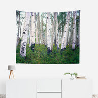 Mountain Birch Forest Wall Tapestry Trees Utah Art -