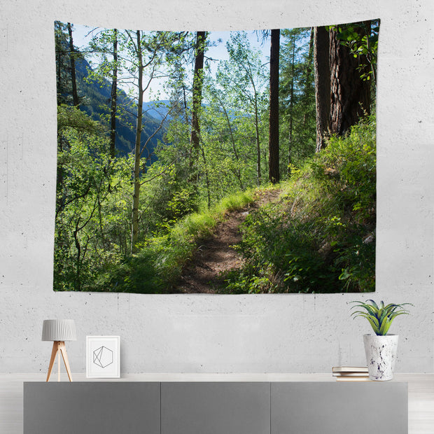 Perfect Summer Hike Nature Wall Tapestry Pacific Northwest