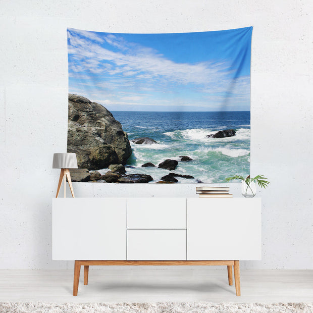 California Coast Wall Tapestry Ocean Beach Decor -