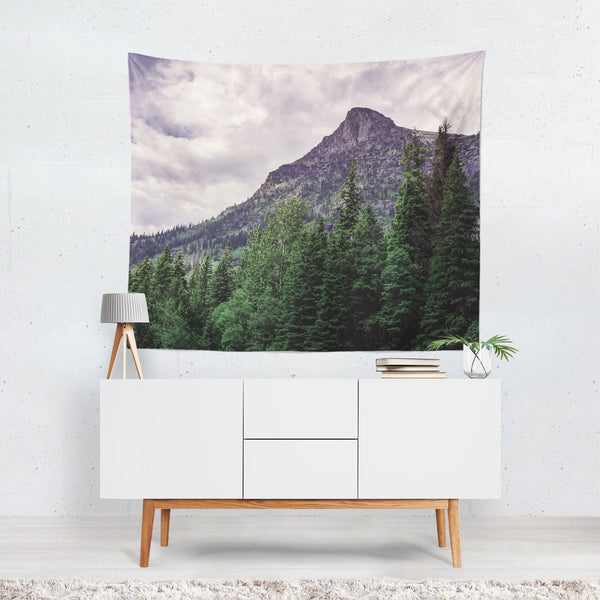 Mountain Peak Wall Tapestry Glacier National Park -