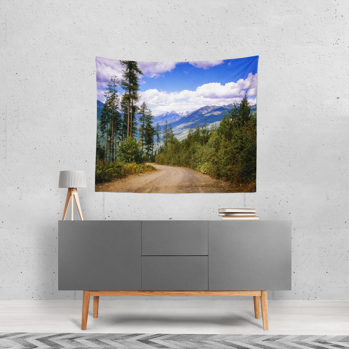 British Columbia Forest Wall Tapestry Pacific Northwest
