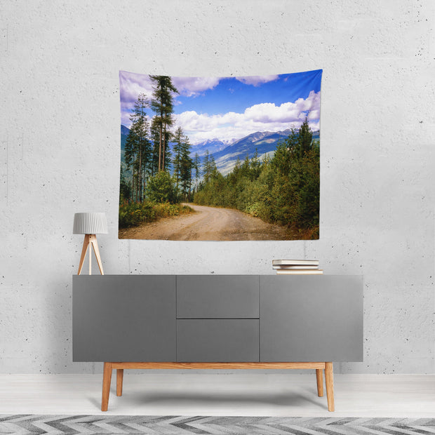 British Columbia Forest Wall Tapestry Pacific Northwest