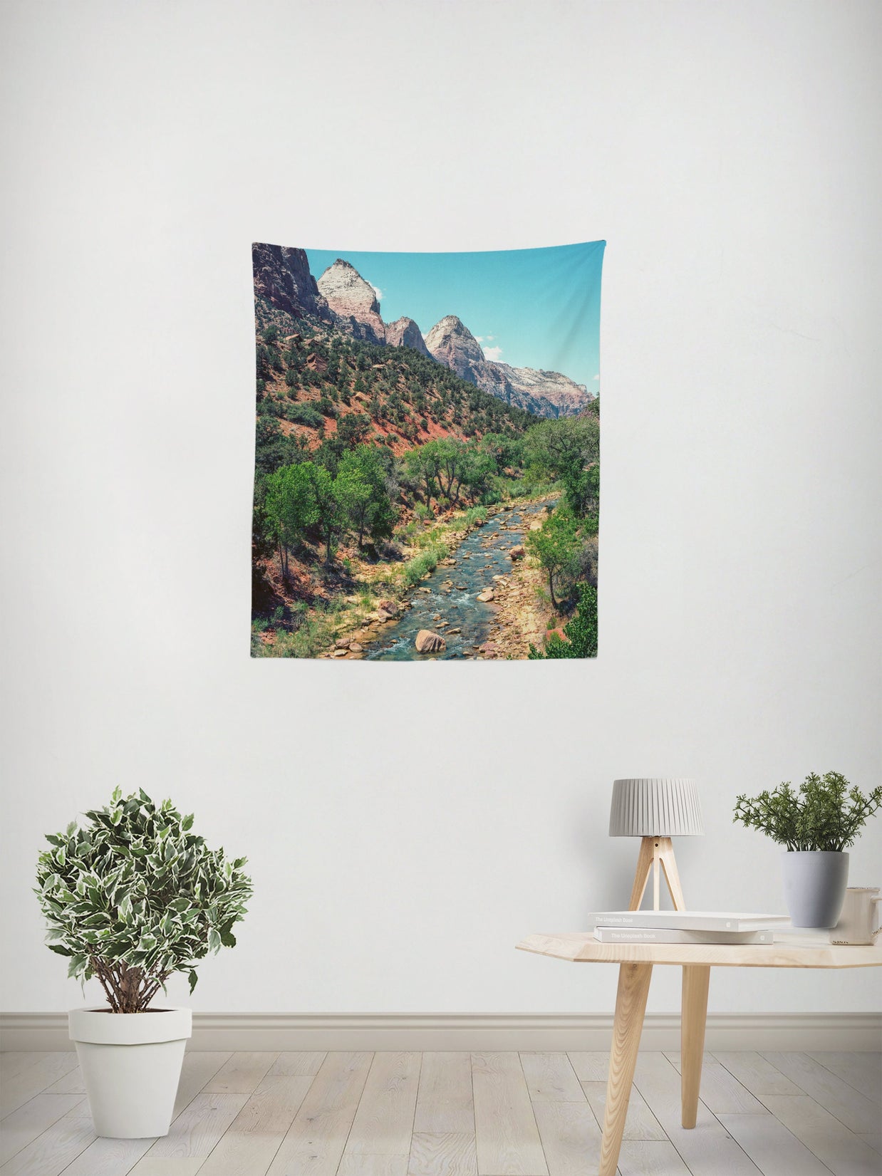 Zion National Park Wall Tapestry Utah River Southwest Art -