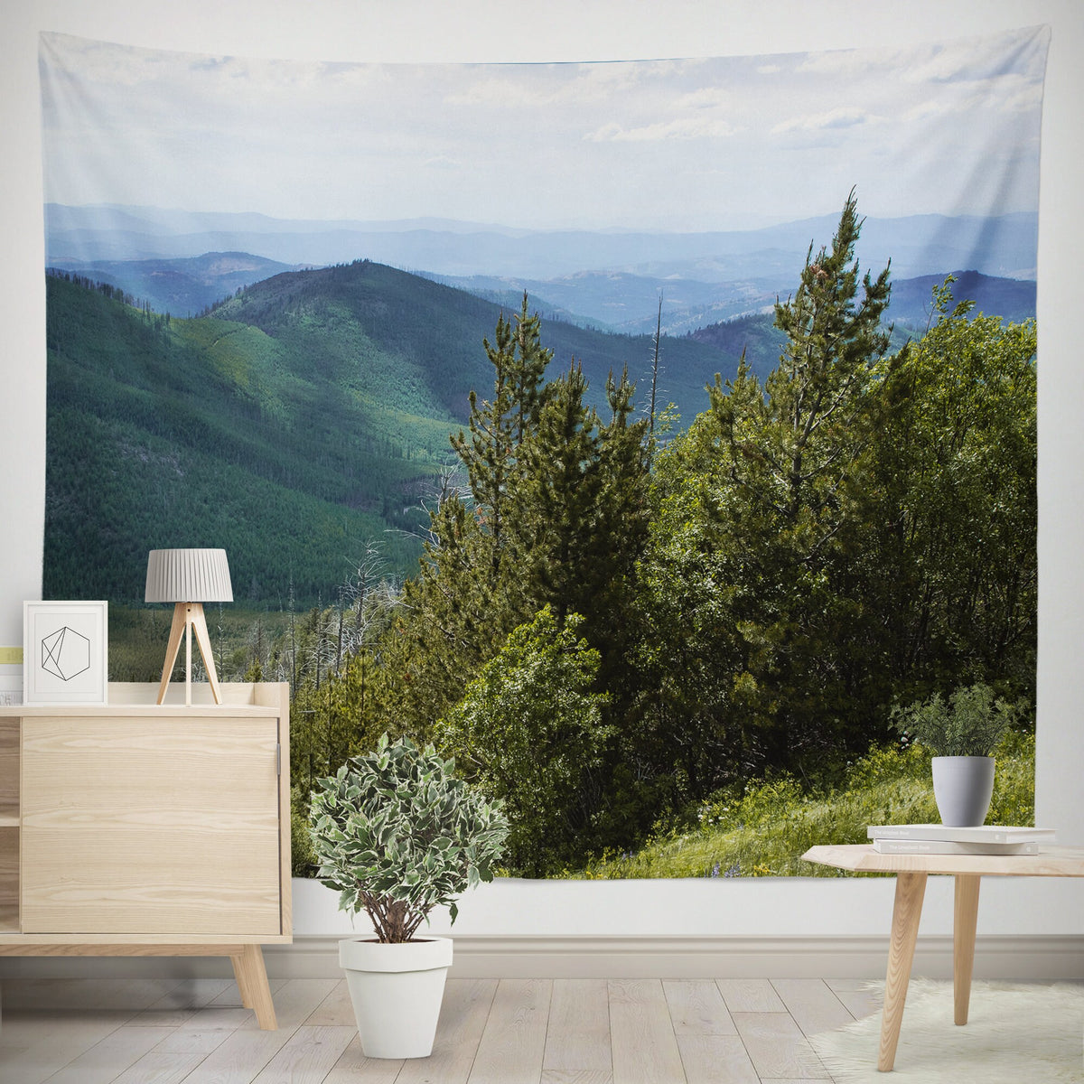 Pacific Northwest Trail Wall Tapestry Washington Mountains -