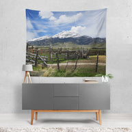 Ranch in the Mountains Scenic Wall Tapestry - Decorative