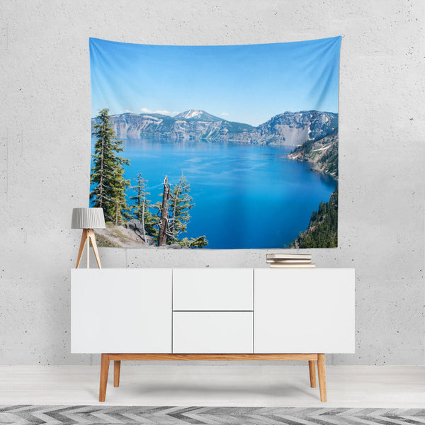 Crater Lake Oregon Nature Wall Tapestry - Decorative