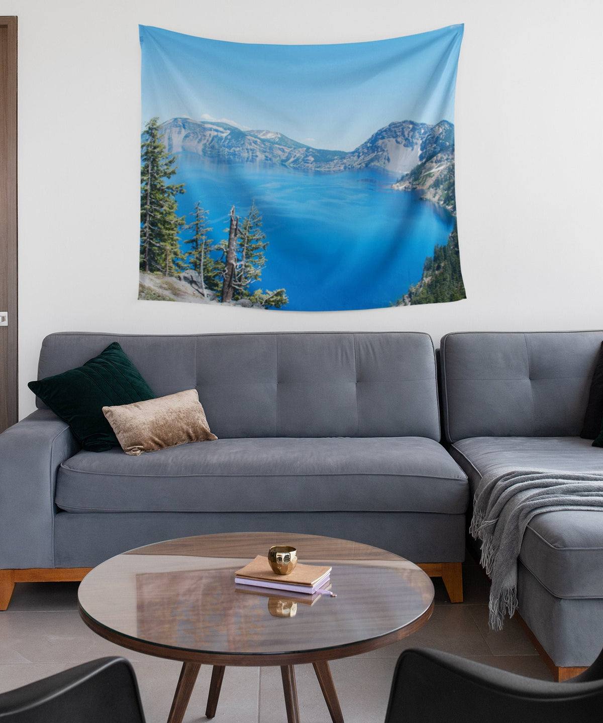 Crater Lake Oregon Nature Wall Tapestry - Decorative