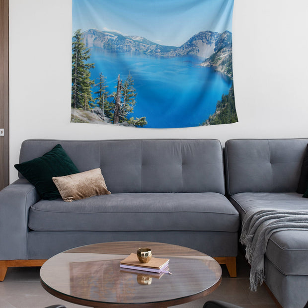 Crater Lake Oregon Nature Wall Tapestry - Decorative