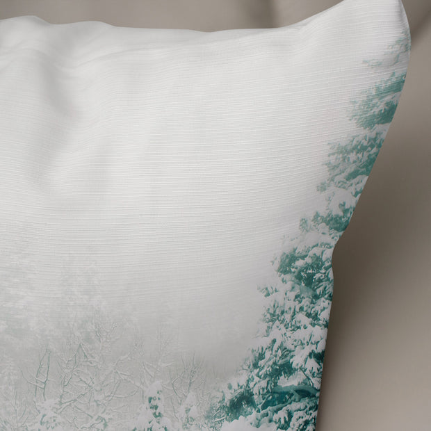 Winter Forest Throw Pillow Cover Colorado Mountain Theme -