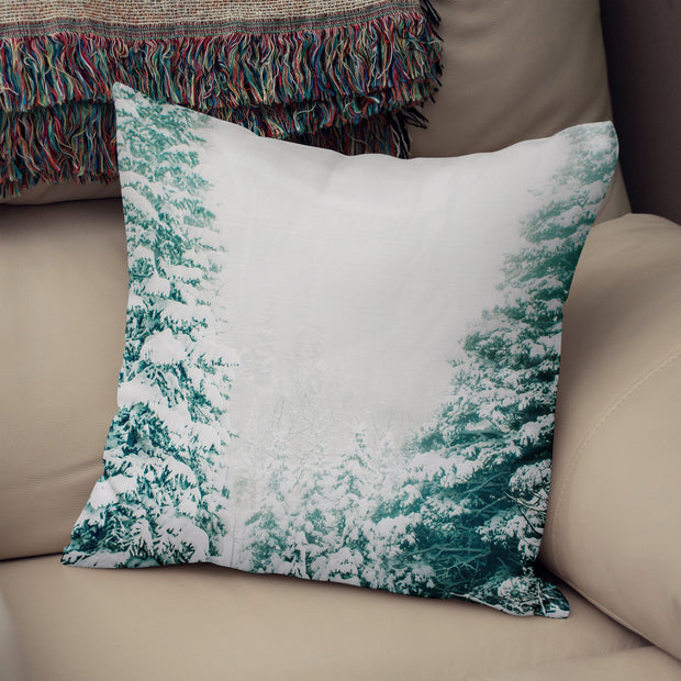Winter Forest Throw Pillow Cover Colorado Mountain Theme -