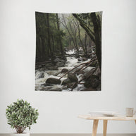 Foggy Creek and Forest Wall Tapestry Yosemite California -