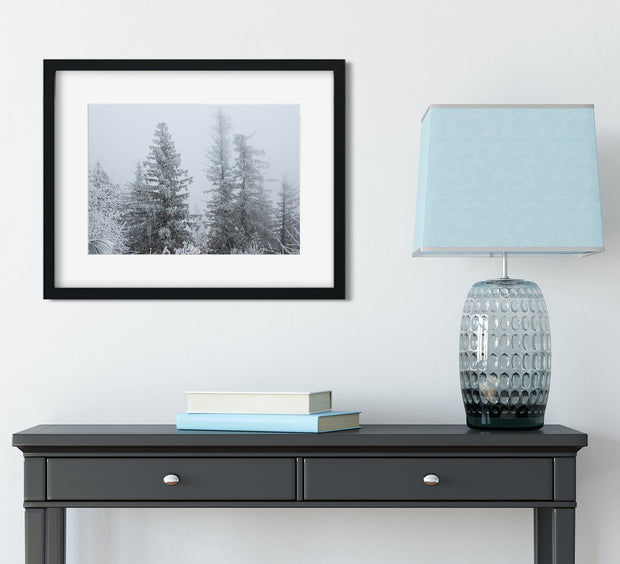 Snowy Winter Forest Photo Print Idaho Nature Photography