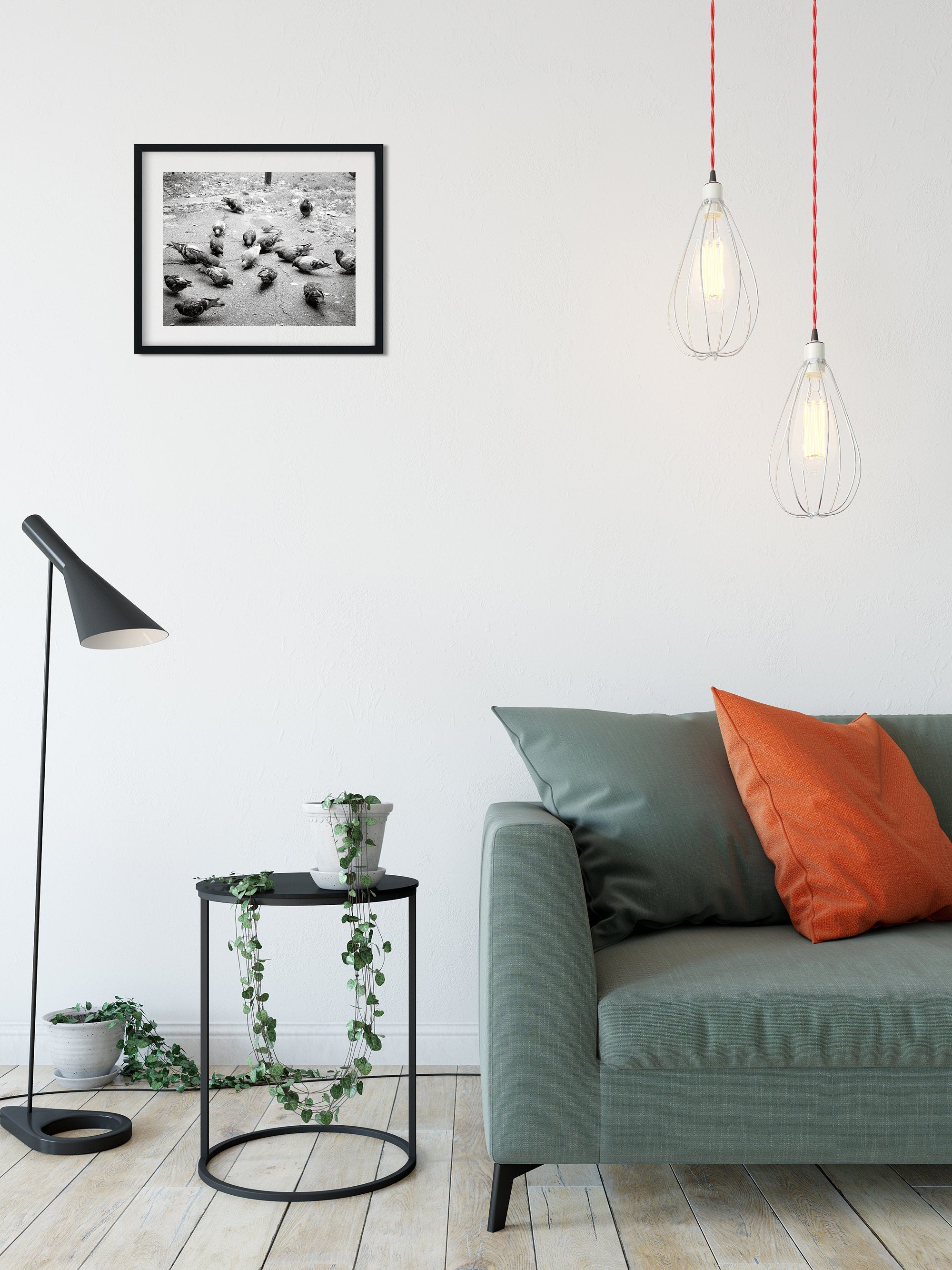 Pigeons in Palermo Art Print Buenos Aires Argentina -