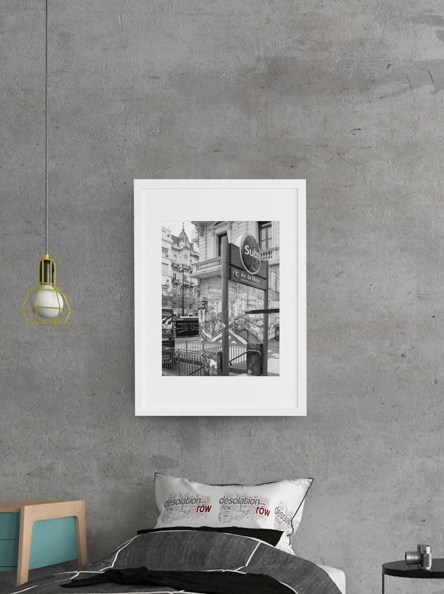 City Subway Art Print Buenos Aires Argentina Photography