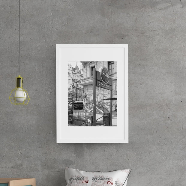 City Subway Art Print Buenos Aires Argentina Photography