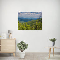 Green Forested Mountains Tapestry - Decorative Tapestries