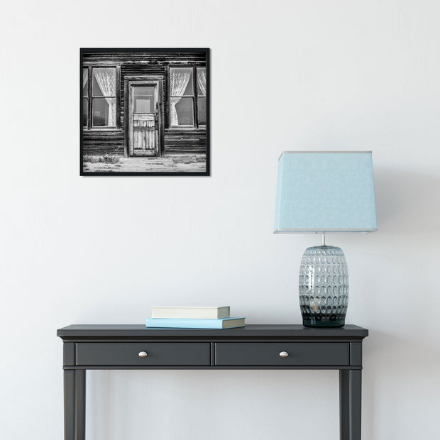 Ghost Town Door Photo Print Black and White Film Photography
