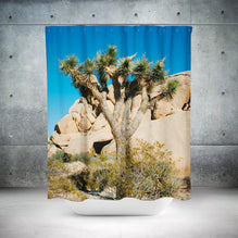 Joshua Tree Cactus Shower Curtain 71x74 inch Desert Decor -
