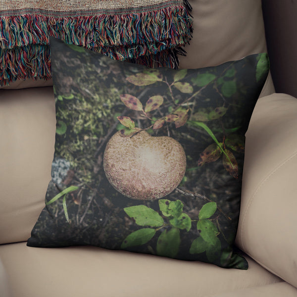 Autumn Mushroom Throw Pillow Cover Woodland Forest Case -