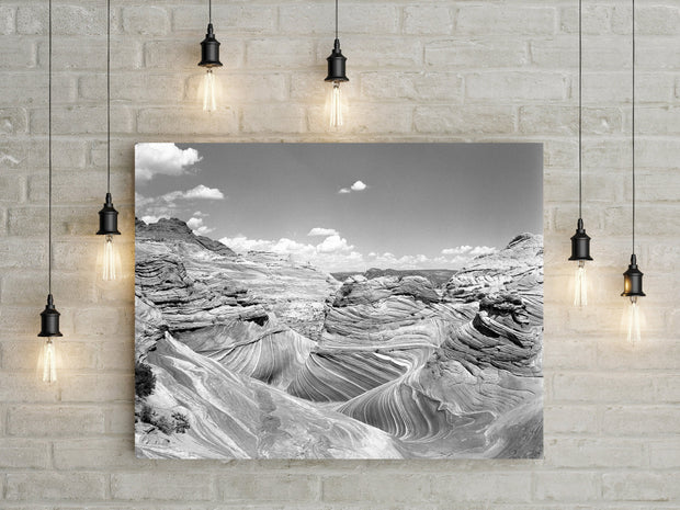 The Wave Black and White Photography Arizona Utah Large
