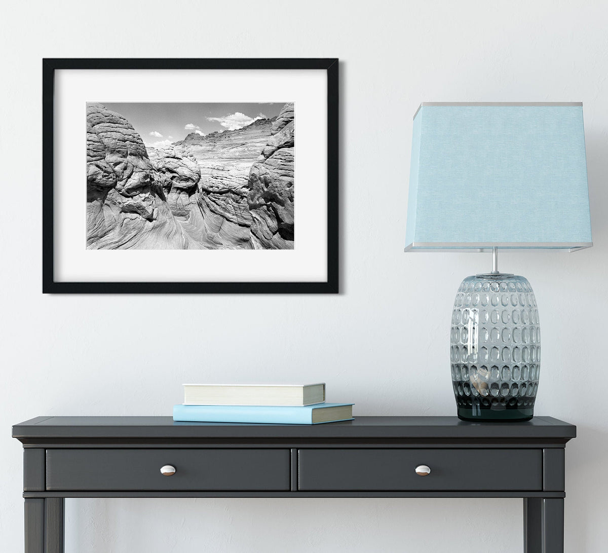 Black and White Desert Photography Film Photo The Wave