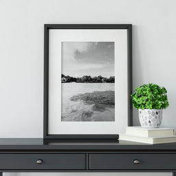 Where Rivers Meet Art Print Argentina Fine Black and White