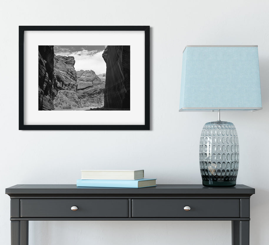 Utah Buckskin Gulch Photo Print Black and White Film