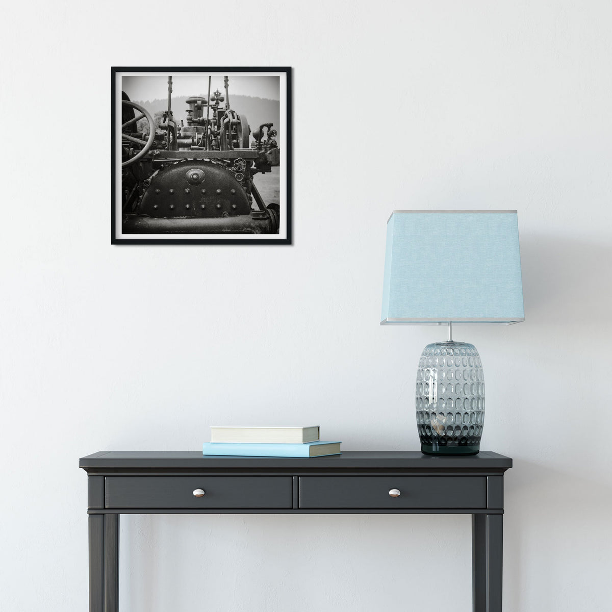 Rustic Tractor Photo Print Industrial Photography