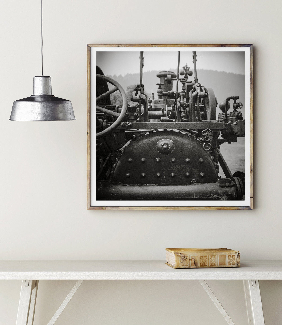 Rustic Tractor Photo Print Industrial Photography