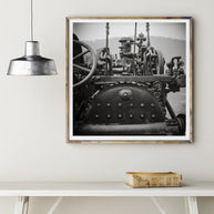 Rustic Tractor Photo Print Industrial Photography