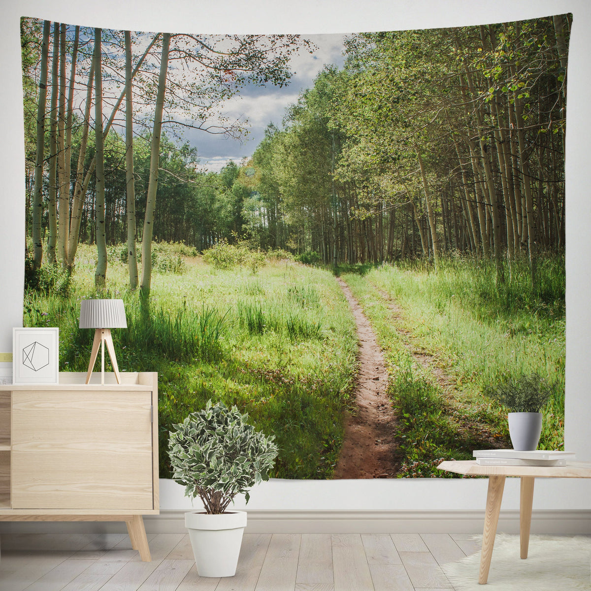 Summer in the Aspens Wall Tapestry Utah Nature Decor -