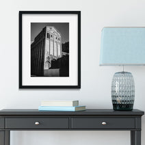 Abandoned Mining Facility Photo Print Black and White Film
