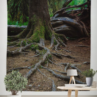 Northwest Forest Tree Roots Wall Tapestry - Decorative