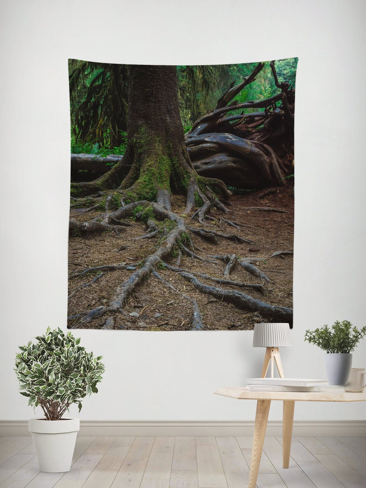 Northwest Forest Tree Roots Wall Tapestry - Decorative