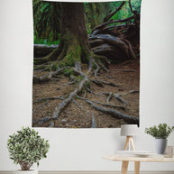 Northwest Forest Tree Roots Wall Tapestry - Decorative