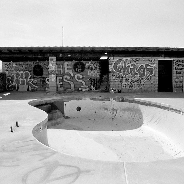 Ghost Town Pool Photo Print Black and White Arizona