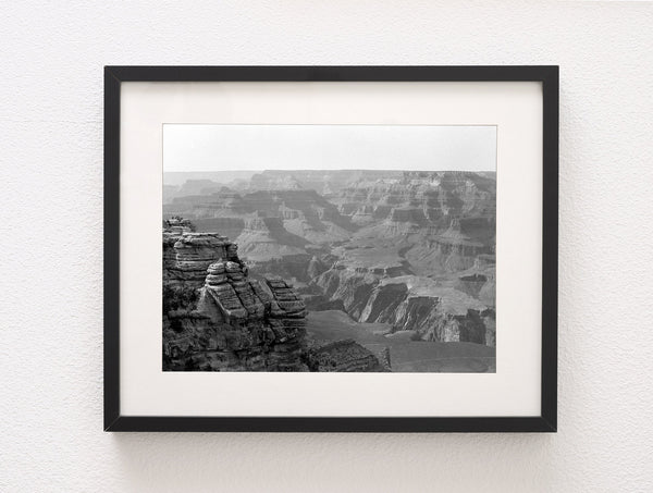 Grand Canyon Photo Print Black and White Film Photography