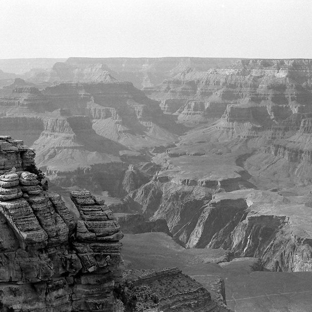 Grand Canyon Photo Print Black and White Film Photography
